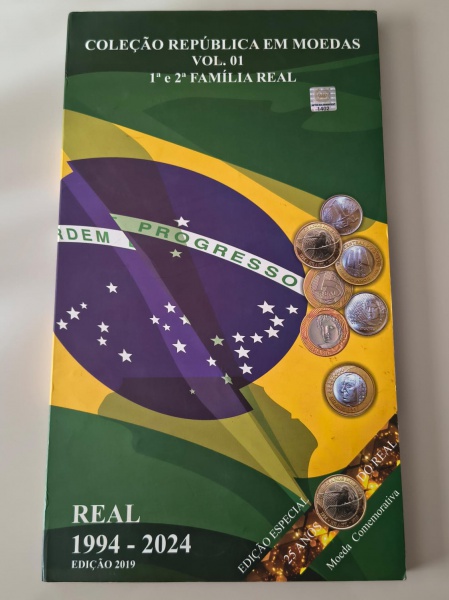 Joias . Moeda do Brasil - Album completo do real - 1994 a 2024 - com todas as ...