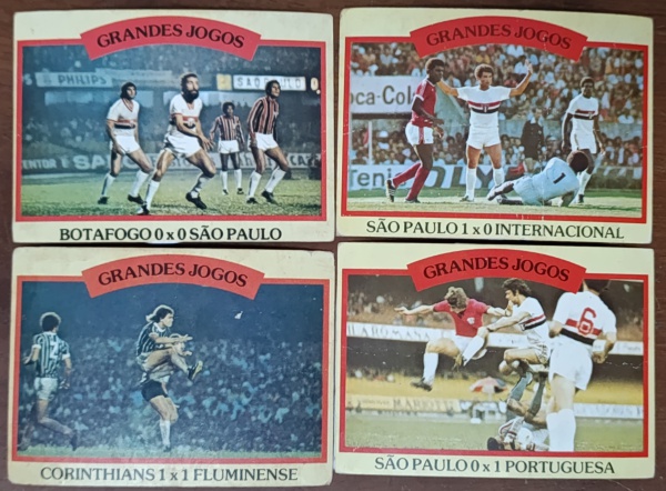 Joias . (lote cards 13)   4 Futebol Cards "Grandes Jogos foto 1