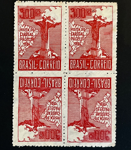 Joias . 1934 - BRASIL - VISITA DO CARDEAL PACELLI - PAPA PIO XII - NOVO  - RHM C0080 TB ...