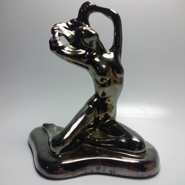 Joias . ESCULTURA FIGURA FEMININA RECLINADA ROQUE DE MINGO - Li foto 1