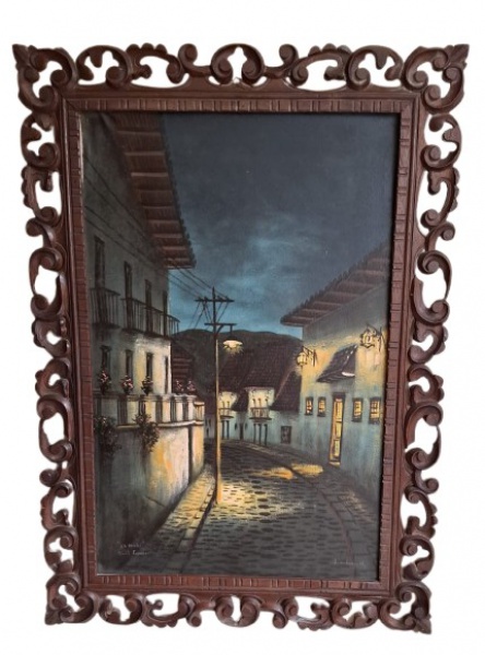 Arte . DUCHEMIN SYLVIE - Belíssimo óleo sobre tela, assinado e foto 1