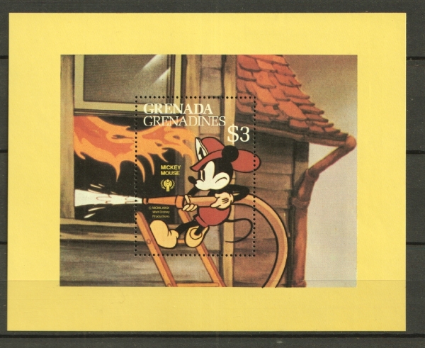 Joias . DISNEY - GRENADA - BLOCO NOVO COM SELOS AUTOADESIVOS - foto 1