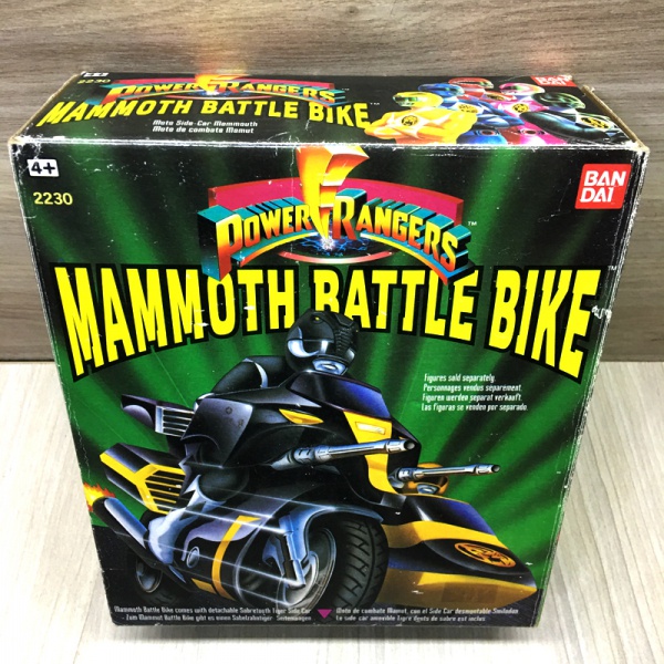 Joias . Moto e sidecar Power Rangers Mammoth Battle Bike da Bandai com caixa original e ...