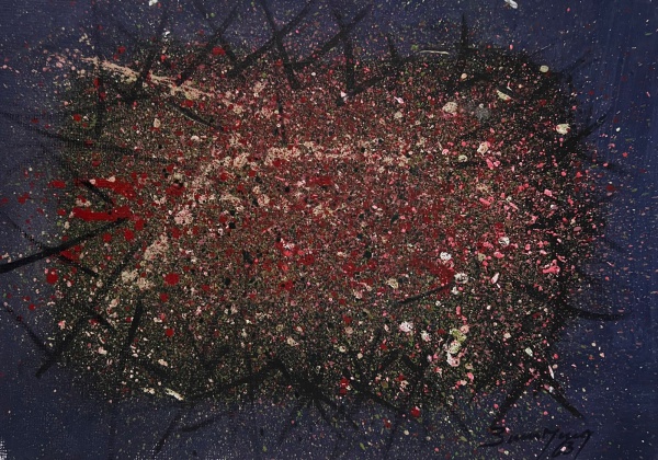 Arte . Di Cavalcanti, óleo sobre tela, 40 X 50 cm, assinado no foto 1