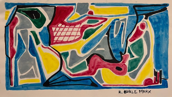 Arte . Volpi, Bandeirinhas e Mastro, tempera sobre tela, 68,5 foto 3