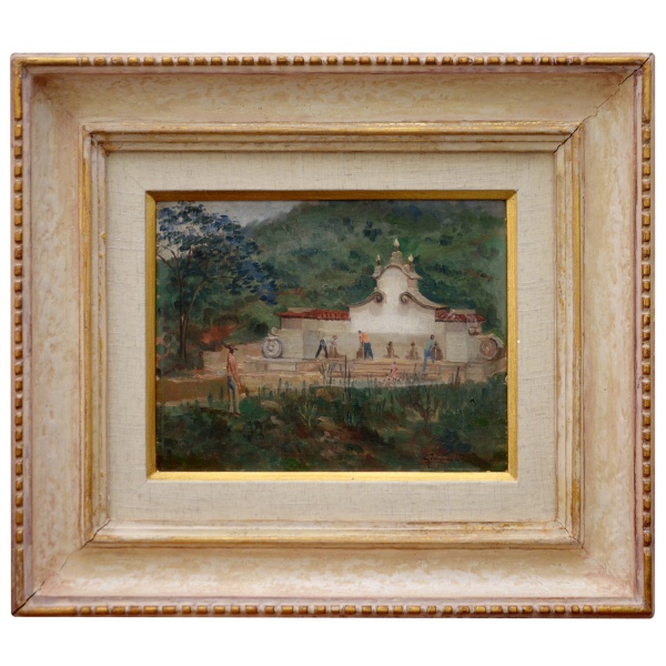 Arte . MANUFACTURE DES AUBUSSON - Tapeçaria francesa em lã, re foto 3