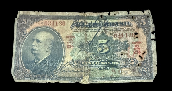Joias . Cédula Brasil, 50.000 cruzeiros reais, dita baiana, cha foto 3