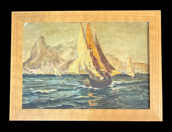 Arte . Eduardo Camões (RJ 1955) - "Paisagem do Jardim Botâ foto 2