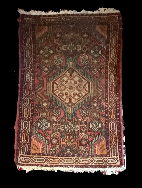 Joias . Antigo tapete Kirman, circa de 1940, med. 360 x 280 cm foto 2