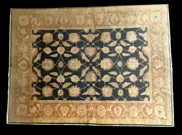 Joias . Antigo tapete Kirman, circa de 1940, med. 360 x 280 cm foto 5