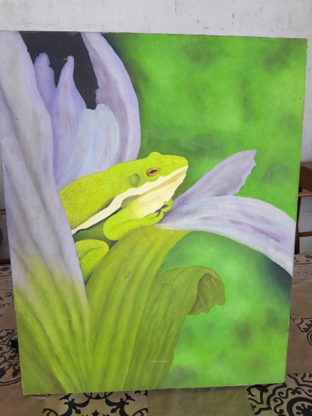 Arte . QUADRO ÓLEO SOBRE TELA MOÇA  - AUTORIA VIVIANE ALVES - foto 5
