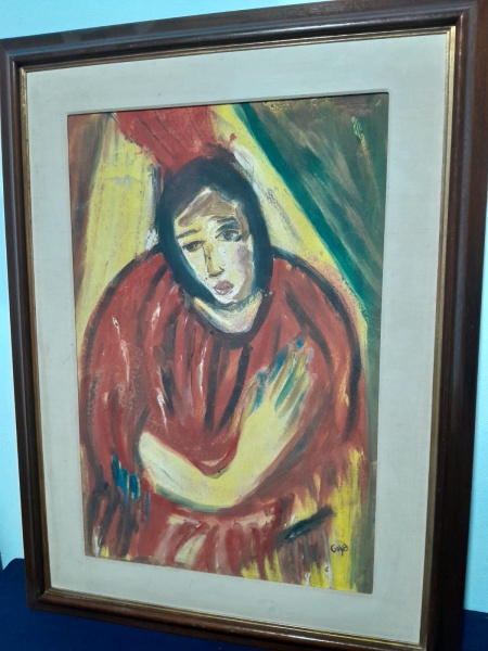 Arte . QUADRO ÓLEO SOBRE TELA MOÇA  - AUTORIA VIVIANE ALVES - foto 7