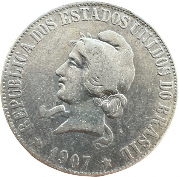 Joias . Brasil - 200 RÉIS de 1900 - A MAIS RARA DA SÉRIE foto 5
