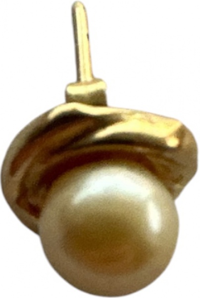Joias . brincos de pressão, em ouro amarelo 18 k, representando foto 4