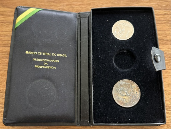 Joias . ESTOJO DO BANCO DO BRASIL (1822 - 1972), COMEMORATIVO D foto 1