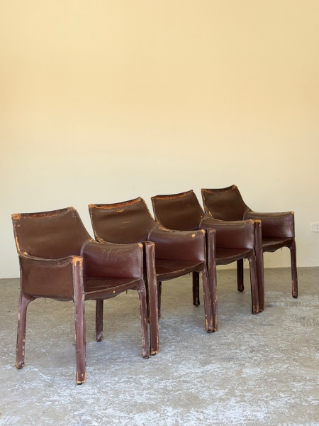 Joias . Móveis Teperman - c. 1950 - Conjunto de 5 Cadeiras Exec foto 8
