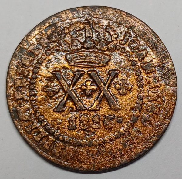 Joias . NUMISMÁTICA - ANTIGA MOEDA DE COBRE DO BRASIL ( IMPÉRIO foto 2
