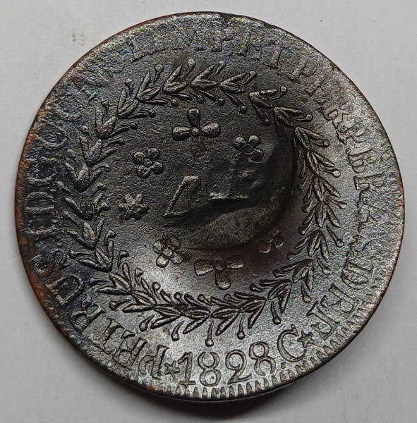 Joias . NUMISMÁTICA - ANTIGA MOEDA DE COBRE DO BRASIL ( IMPÉRIO foto 4