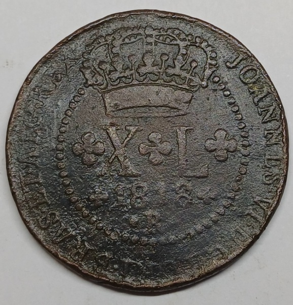 Joias . NUMISMÁTICA - ANTIGA MOEDA DE COBRE DO BRASIL ( IMPÉRIO foto 8