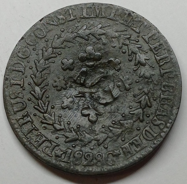 Joias . NUMISMÁTICA - ANTIGA MOEDA DE COBRE DO BRASIL ( IMPÉRIO foto 4