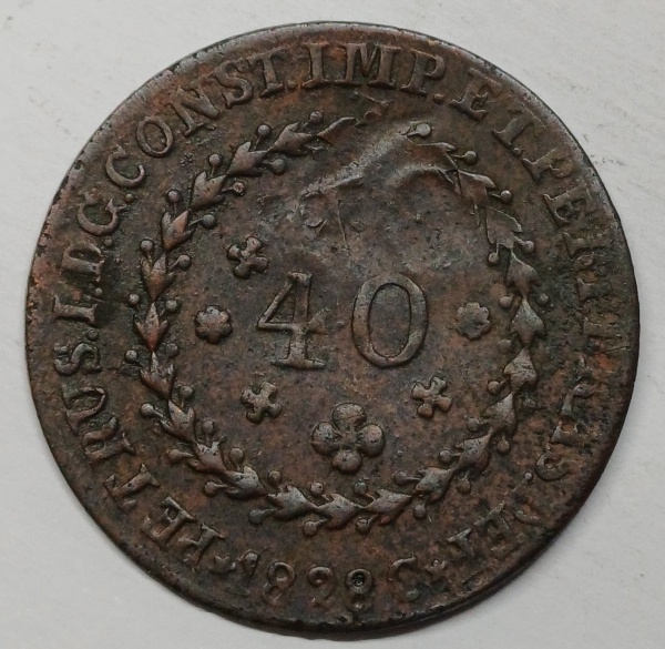 Joias . NUMISMÁTICA - ANTIGA MOEDA DE COBRE DO BRASIL ( IMPÉRIO foto 8