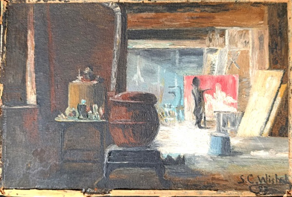 Arte . QUADRO - Quadro, pintura óleo sobre eucatex, representa foto 1