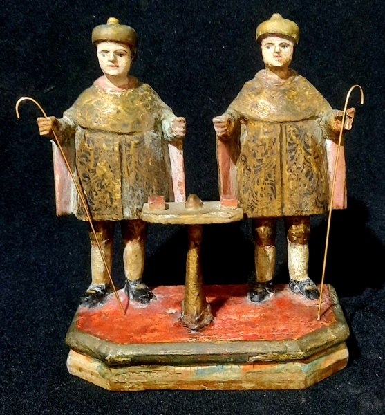 Joias . ARTE SACRA IMAGEM REPRESENTANDO SÃO JOSE COM MENINO JES foto 3