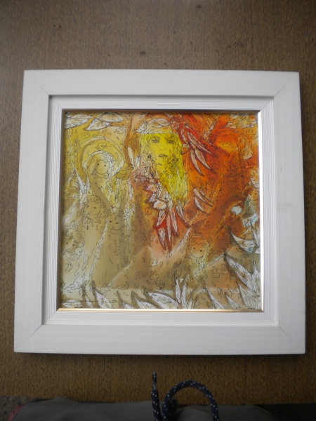 Arte . Quadro - Margaret Zanetti - AVES - Mosaico pintado, Acr foto 1
