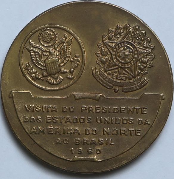 Medalha do Brasil - 1960 - Visita do presidente dos Est