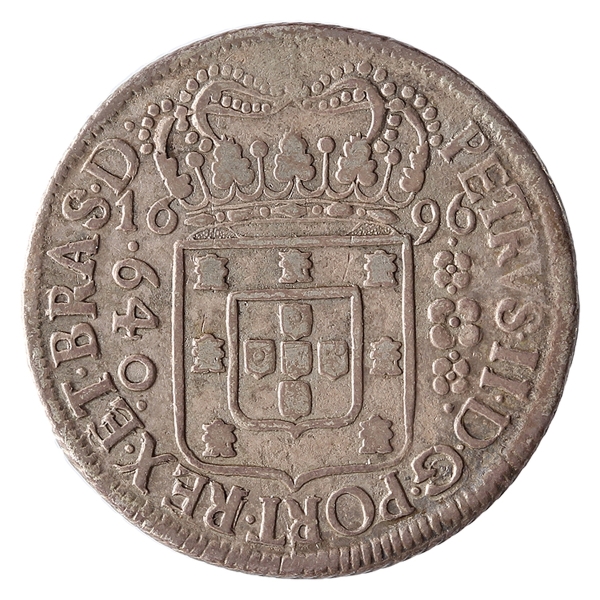 Joias . Brasil, 12800 Réis, 1730M. Ouro. AI O286. MBC. Muito be foto 8