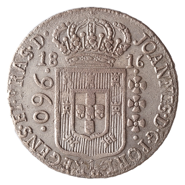 Joias . Brasil, 1200 Réis, 1843. Prata. AI P557. Sob. Foi limpa foto 5