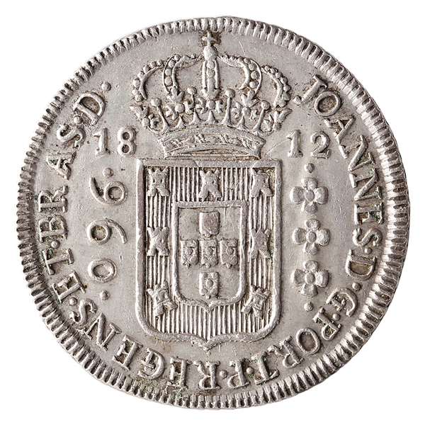 Joias . Brasil, 1200 Réis, 1843. Prata. AI P557. Sob. Foi limpa foto 6