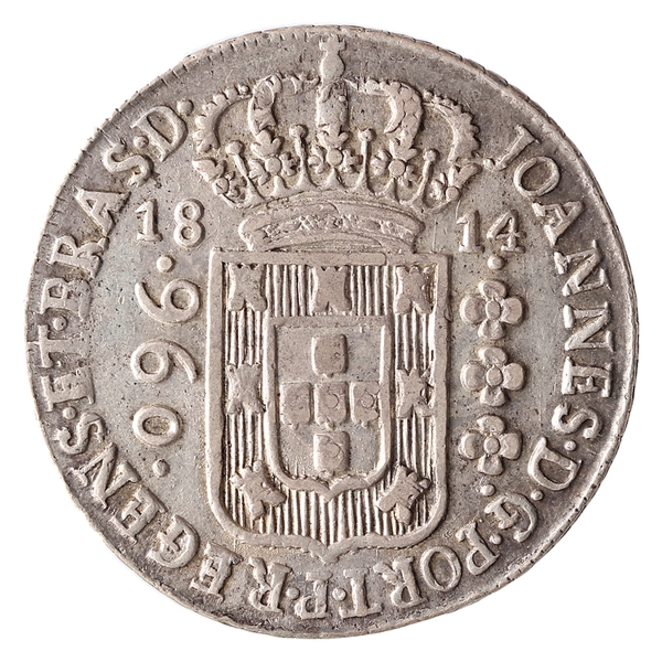 Joias . Brasil, 1200 Réis, 1843. Prata. AI P557. Sob. Foi limpa foto 8