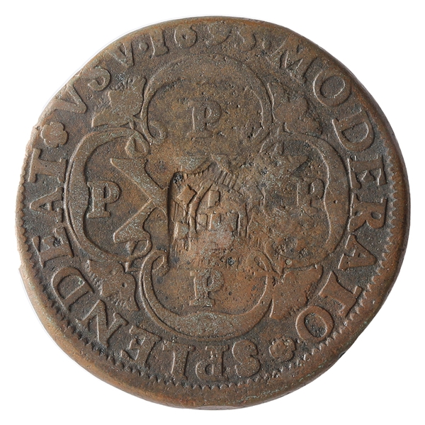 Joias . Brasil, XX Réis, 1694PPPP. Cobre. AI C013. Sob. Linda. foto 7