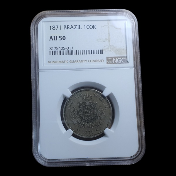 Joias . MOEDA DO BRASIL - 1200 REIS, 1846 - PRATA 0.917, 26.89G foto 8