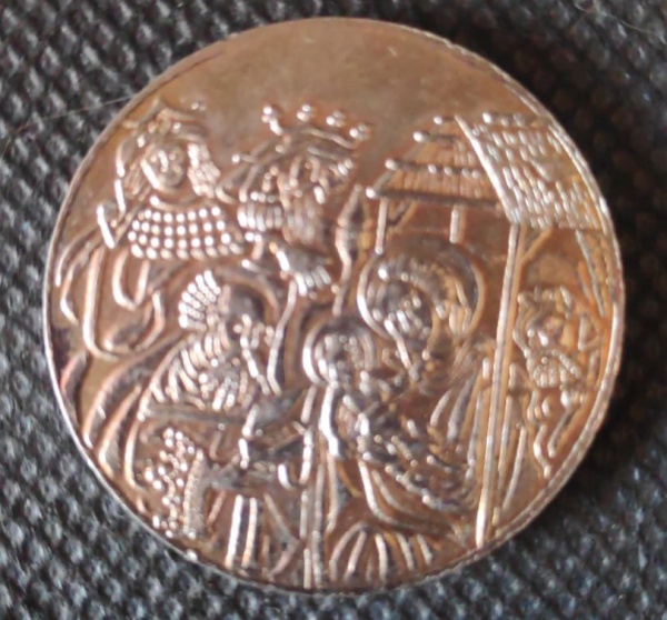 Medalha Religiosa Viena Stephansdom com 35,8mm de diâmetro.