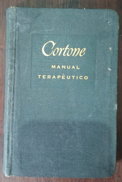 Livro - Cortone Manual Terapêutico - - "Cortone Manual Terapêutico" - manual médico da década de 1950 sobre o uso da cortisona/cortisona acetato, comercializada como "Cortone" pelo laboratório Merck S