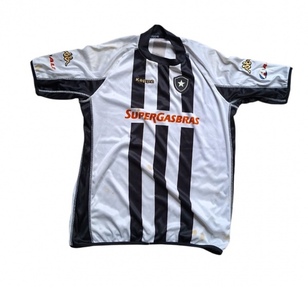 Camisa Botafogo 1 - Kappa - Nº 10 - Autografada por Túlio Maravilha - - Autógrafos: Túlio Maravilha + Zé Carlos + dedicatória pra "Deborah do amor"- Contexto: Túlio Maravilha jogou no Botafogo em 2 pa