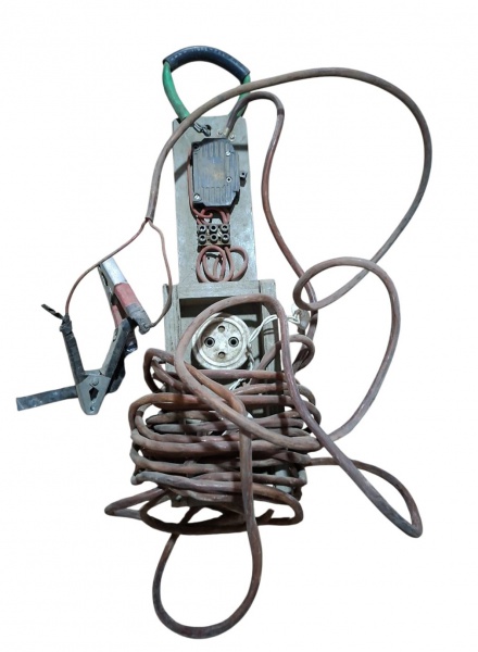 Gambiarra" / Testador de Fase Artesanal Antigo - Para colecionador de ferramentas antigas - Documenta como eletricista trabalhava antes da norma. Museu da eletricidade, colecionador de gambiarra raiz