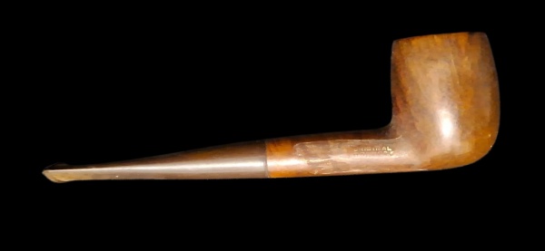 Cachimbo Bruyère "Atlantic" - Haste longa reta - Madeira raiz de brejo - Cachimbo estilo "Dublin/Churchwarden curto" em madeira de bruyère. Marca Atlantic. Anos 1960-1980. Peça pra coleção/decoraçao -