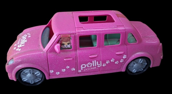 Carro Polly Pocket - Limo Rosa Glitter 2006 - Esse é o "Polly's Pet Limo" da Mattel! Linha Polly Pocket 2006-2008. Super procurado por colecionador. - - Marca: Polly Pocket - Mattel 2006- Material: Pl