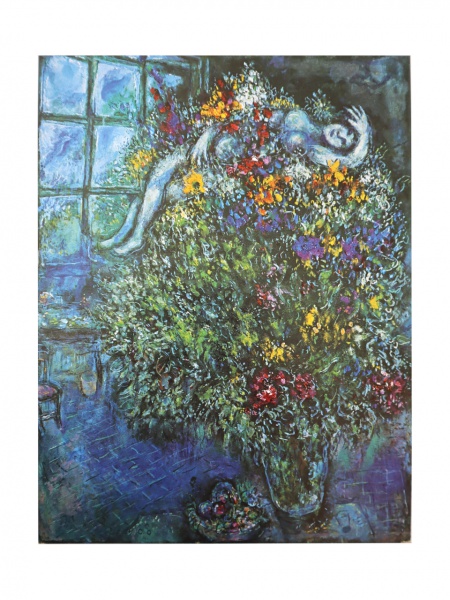 【中古】Marc Chagall ポスター Poster 1977 - Marc Chagall. Poster formado por uma belíssima