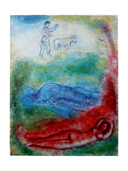 Poster 1977 - Marc Chagall. Poster formado por uma belíssima