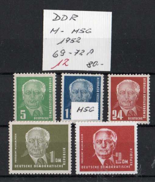 Arte . L31 - 11 / ALEMANHA - D.D.R. - 1951 -  YVERT  BL  2/3 M foto 1