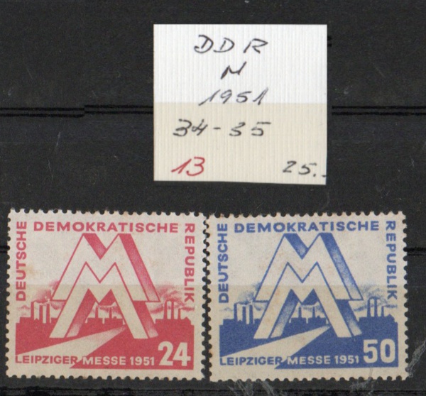 Arte . L31 - 11 / ALEMANHA - D.D.R. - 1951 -  YVERT  BL  2/3 M foto 2