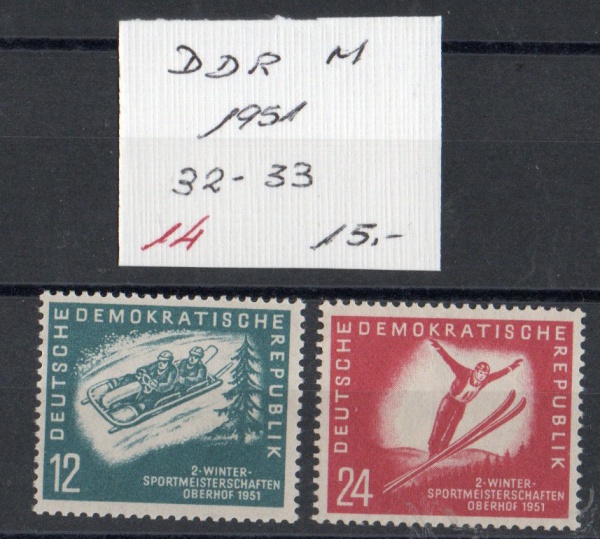 Arte . L31 - 11 / ALEMANHA - D.D.R. - 1951 -  YVERT  BL  2/3 M foto 3