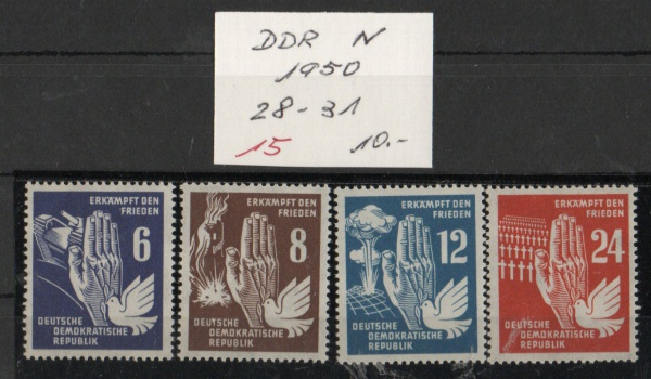 Arte . L31 - 11 / ALEMANHA - D.D.R. - 1951 -  YVERT  BL  2/3 M foto 4