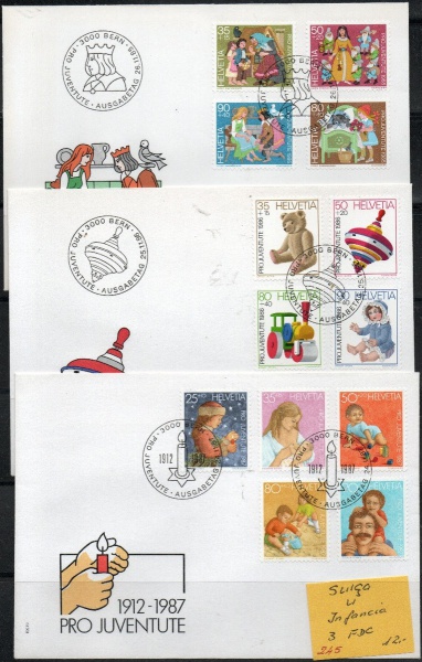 Arte . L31 - 244 / SUIÇA - 1945 -  YVERT  405/417 U - FAMOSA S foto 1