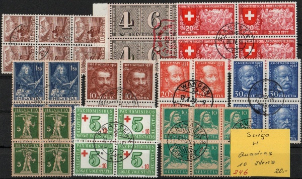 Arte . L31 - 244 / SUIÇA - 1945 -  YVERT  405/417 U - FAMOSA S foto 2