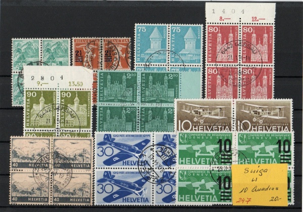 Arte . L31 - 244 / SUIÇA - 1945 -  YVERT  405/417 U - FAMOSA S foto 3